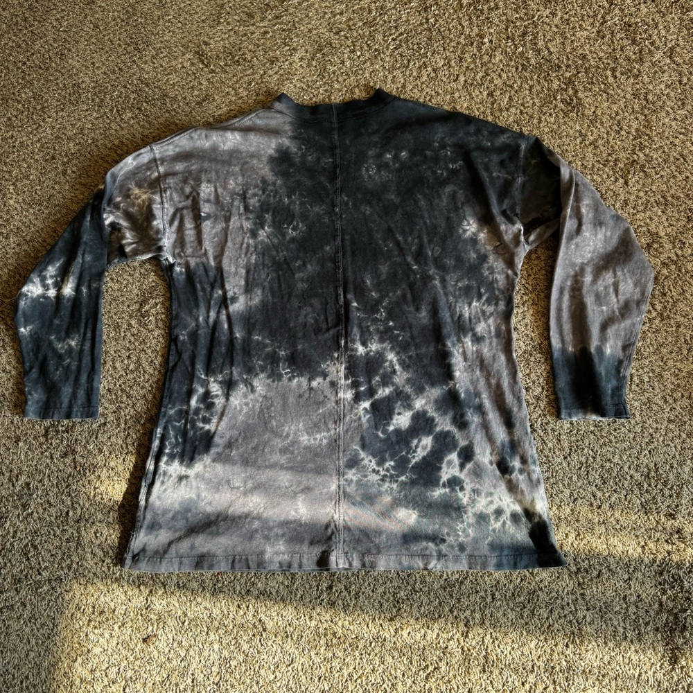 Free People Women’s S We The Free Oversized Long Sleeve Tie Dye Shirt - Picture 2 of 5